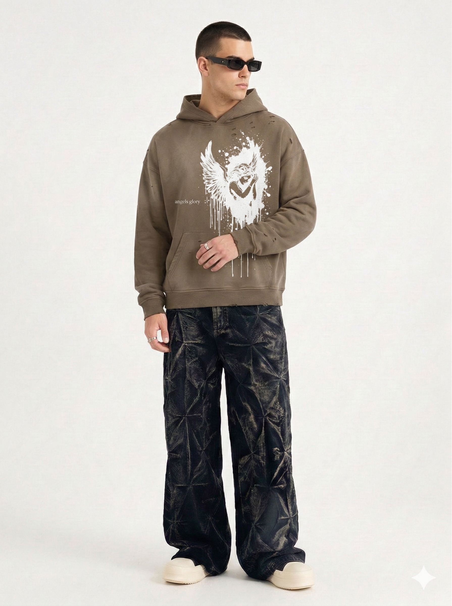 AG Classic White Angel Hoodie