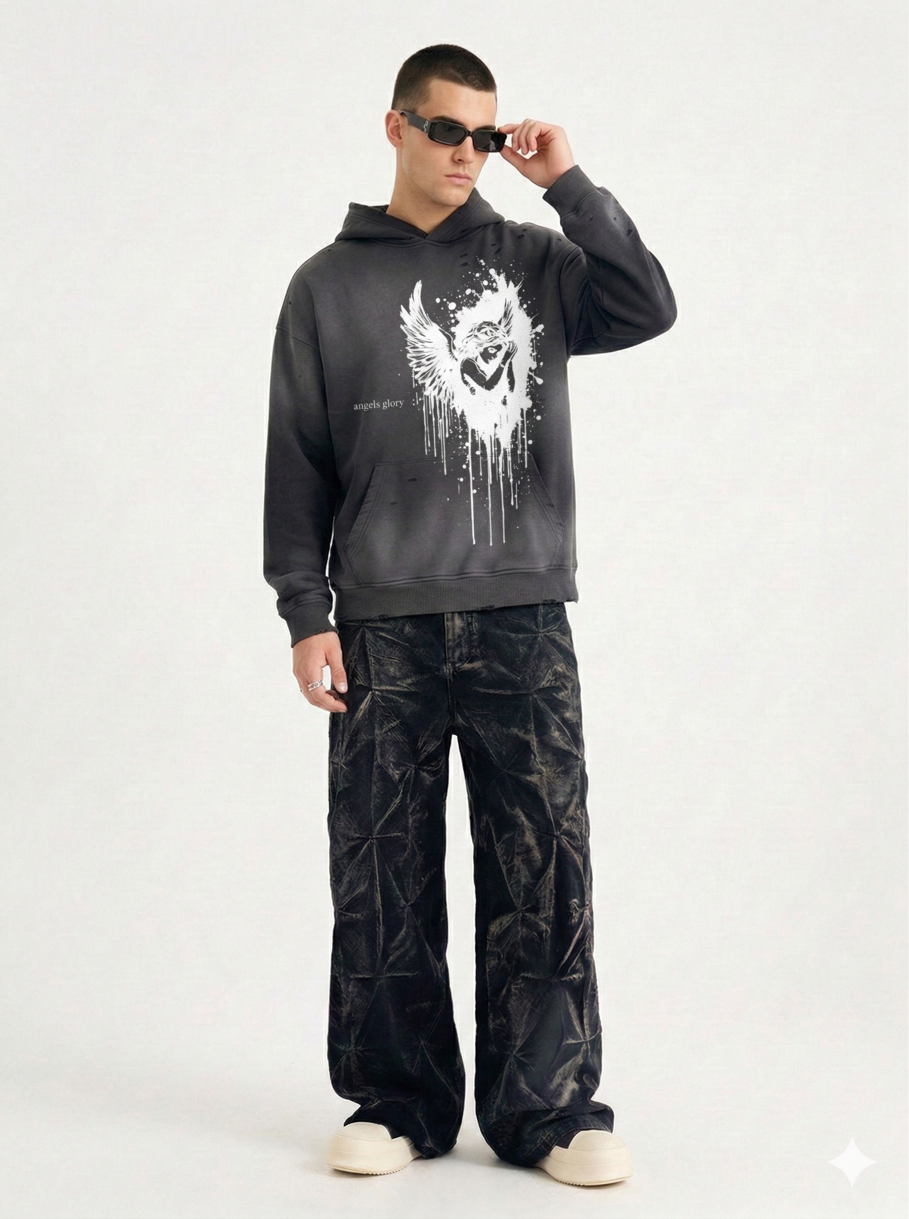 AG Classic White Angel Hoodie