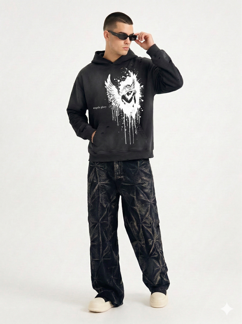 AG Classic White Angel Hoodie