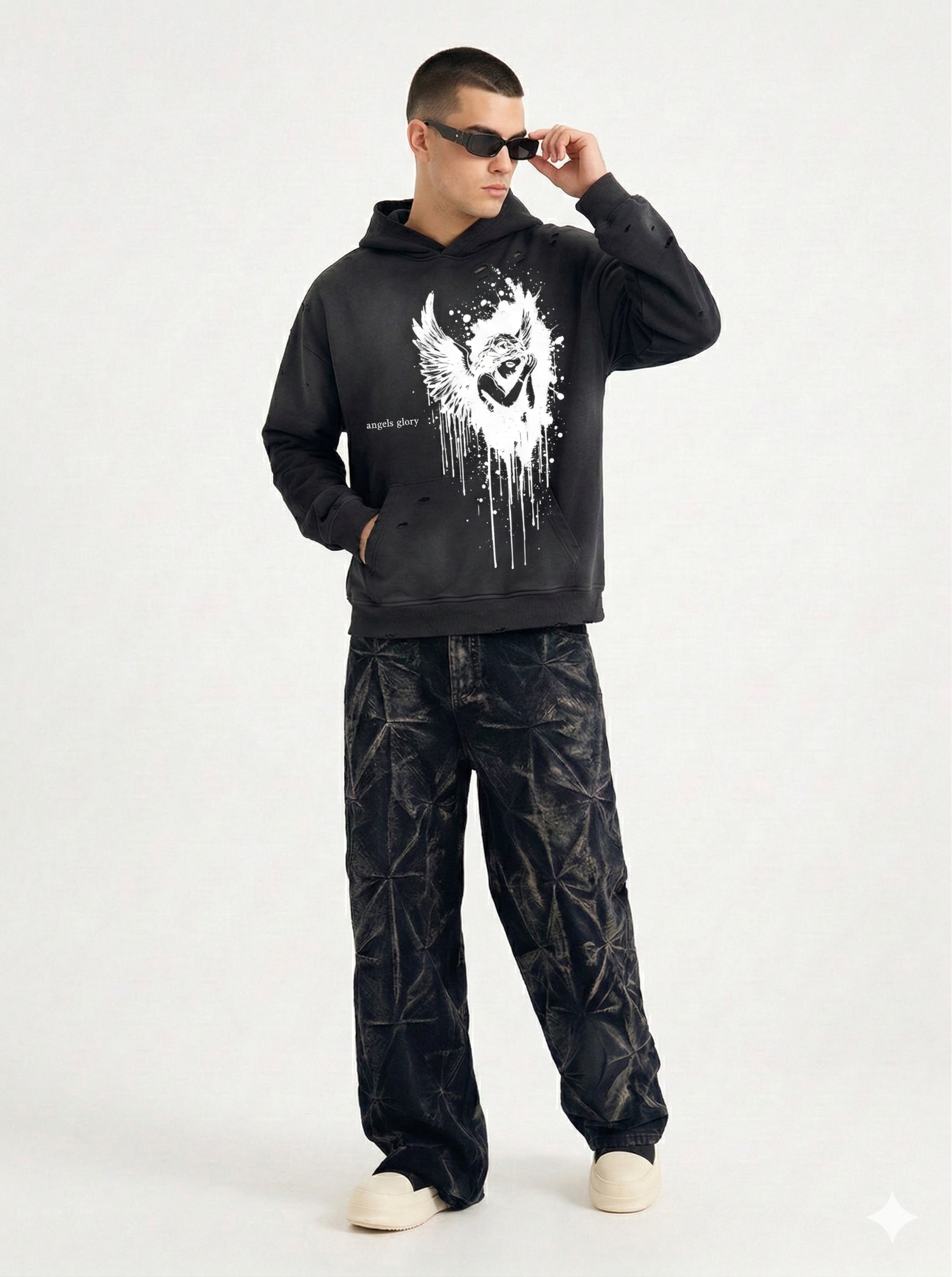 AG Classic White Angel Hoodie