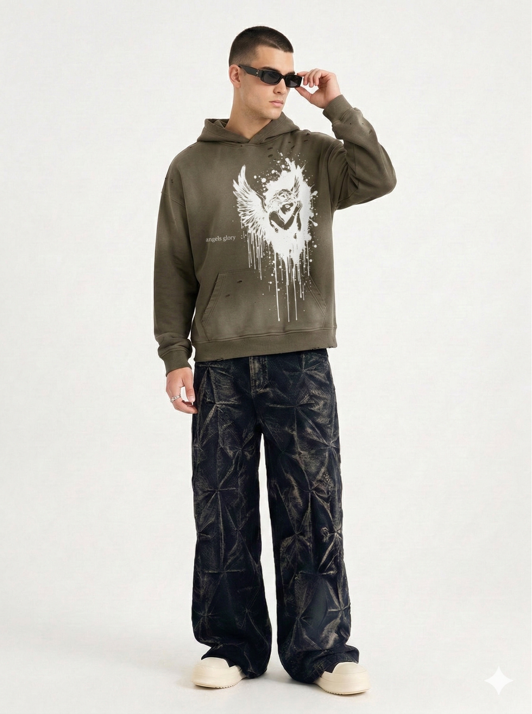 AG Classic White Angel Hoodie